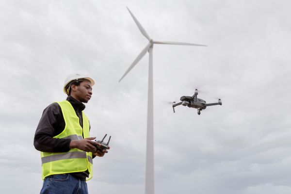 Drohnen im einsatz: revolutionieren sie die effizienz der wartung von windkraftanlagen?